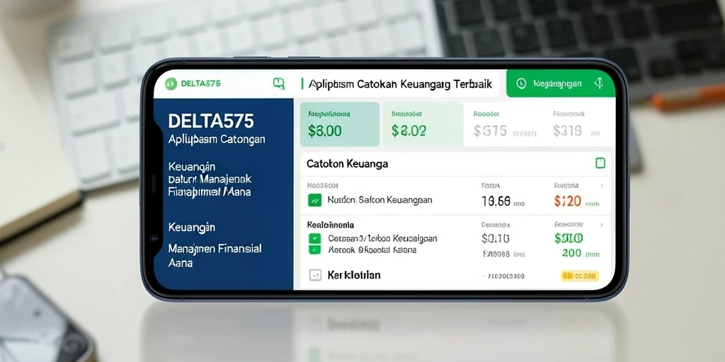 Tampilan antarmuka DELTA575 yang menarik dan fungsional.