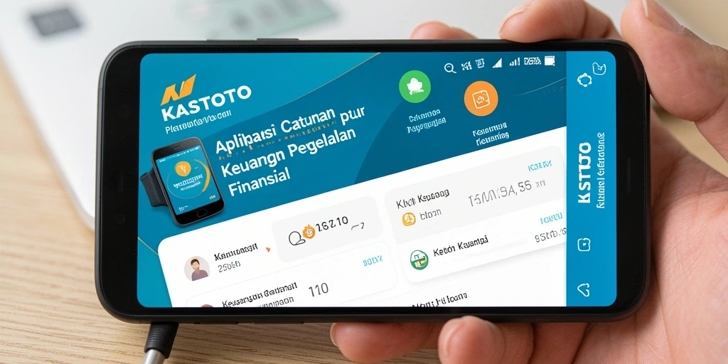 Antarmuka aplikasi KASTOTO untuk catatan keuangan yang mudah digunakan.