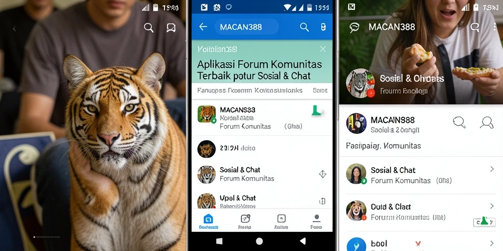 Screenshot utama MACAN388 menampilkan interface Forum Komunitas yang interaktif.