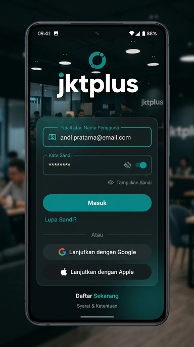 Panduan Masuk Akun jktplus untuk Pengguna Android